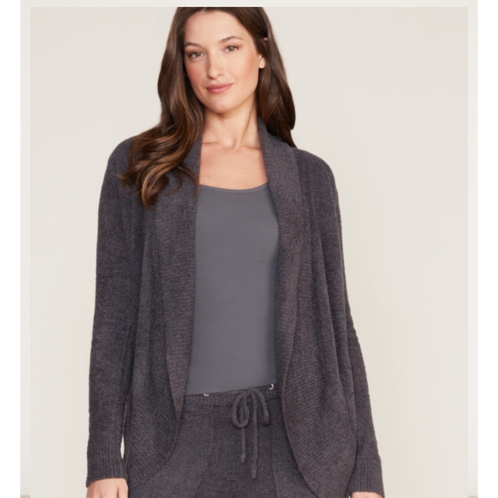 Barefoot Dreams Charcoal CozyChic Lite Cardigan M